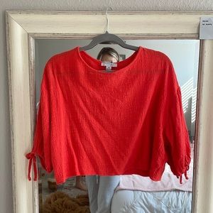 Red FavLux Blouse Size M